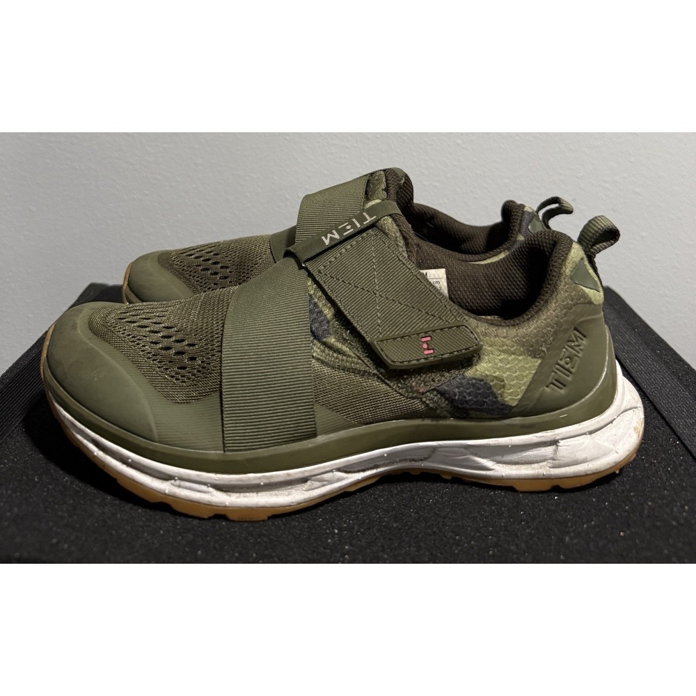 Tiem Slipstream Indoor Cycling Shoes Womens 6.5 Green Camo Biking
